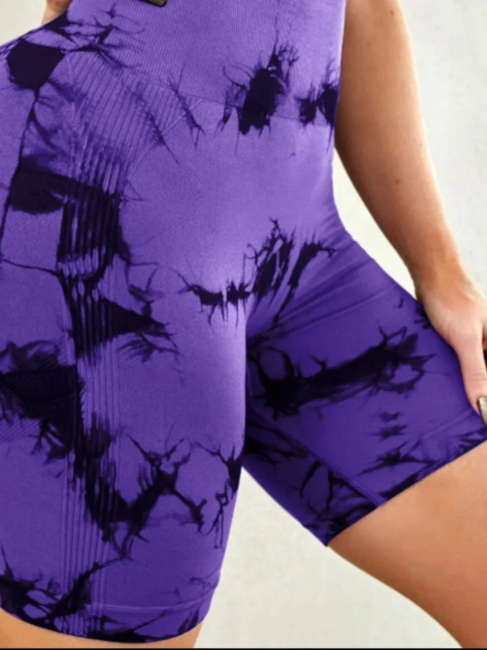 Tie-Dye High Waist Active Shorts Carauana Store