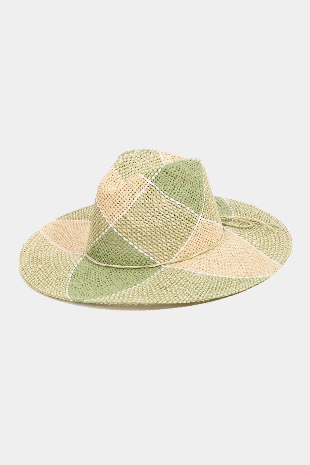 Fame Contrast Straw Braid Hat Carauana Store