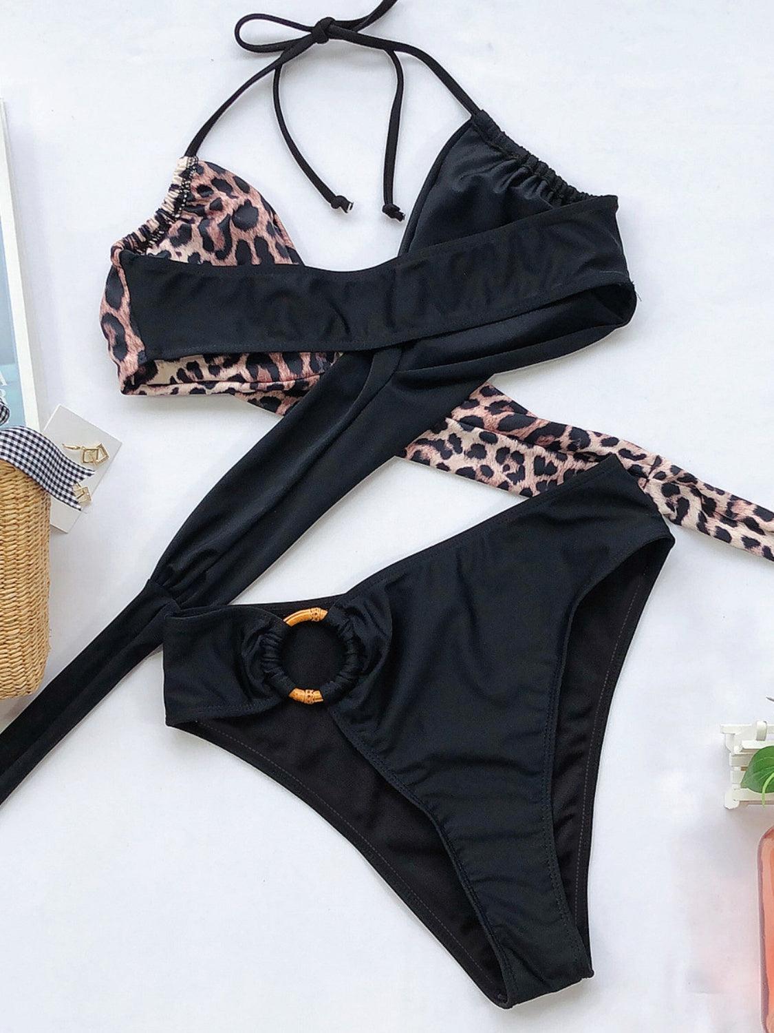 Halter Neck Two-Piece Bikini Set Carauana Store