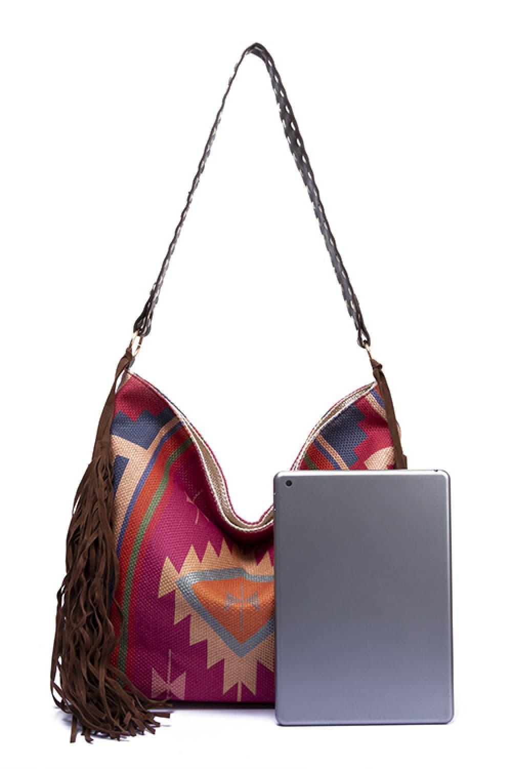 Geometric Canvas Tote Bag Carauana Store