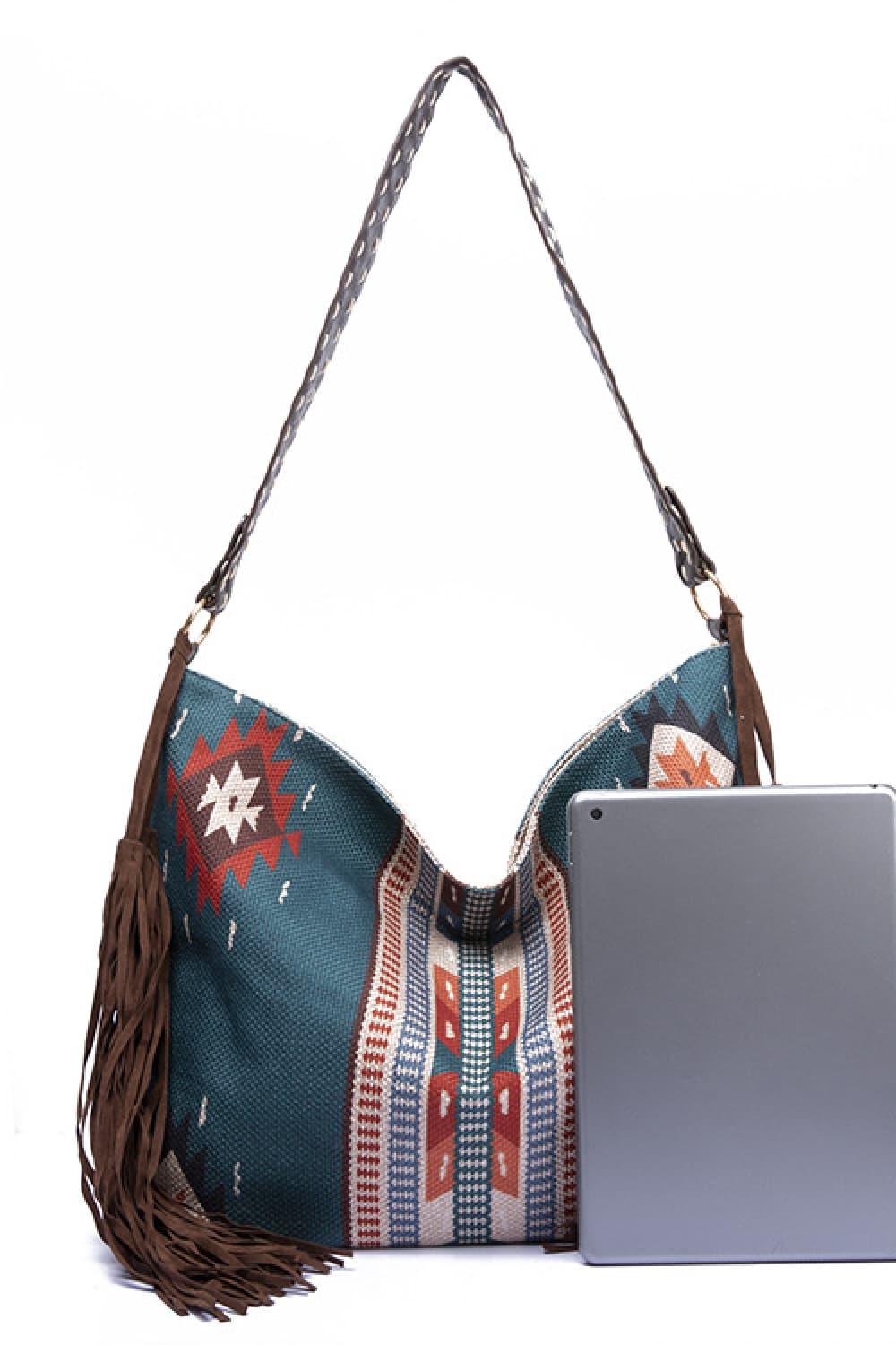 Geometric Canvas Tote Bag Carauana Store