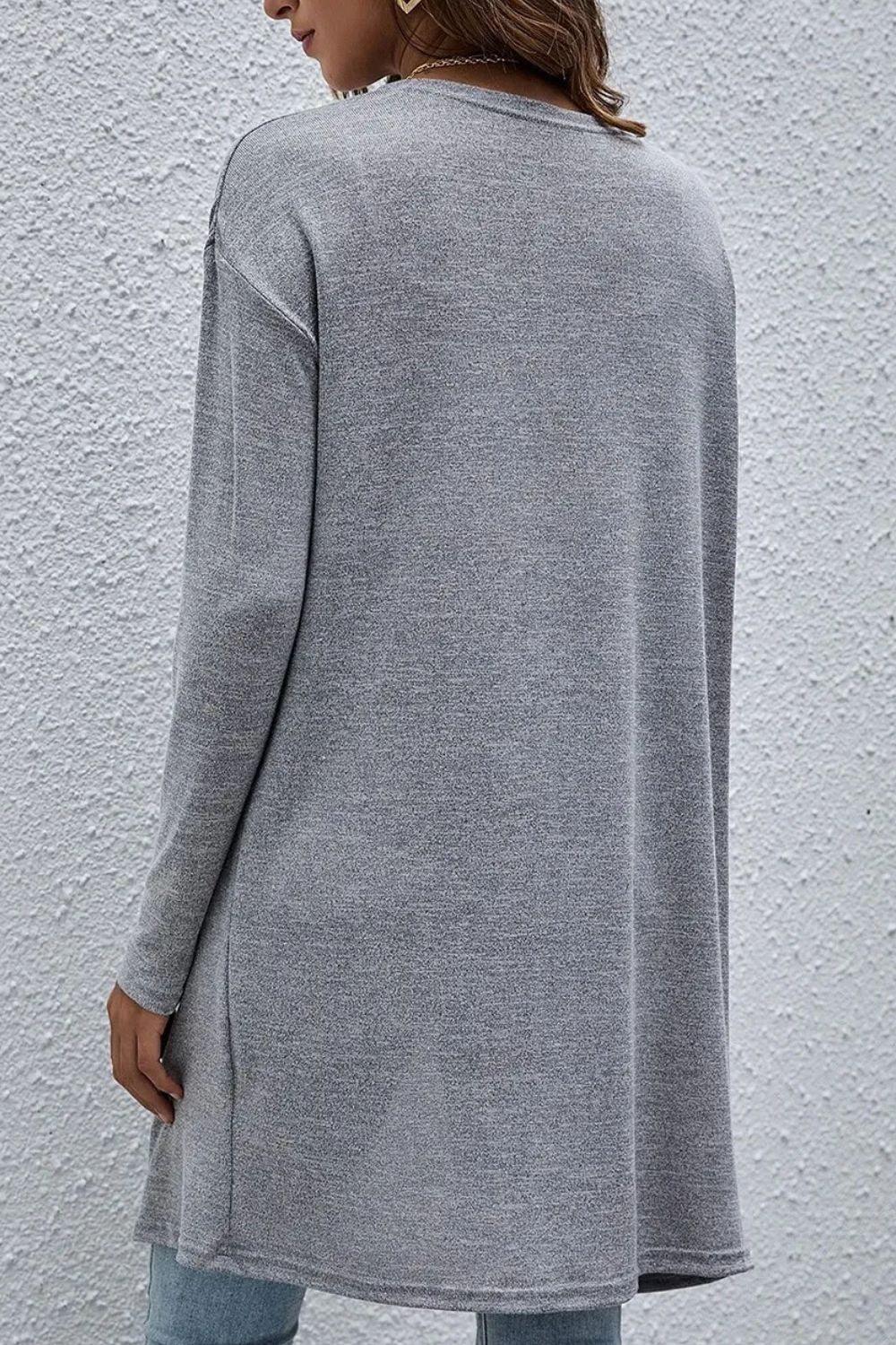 Open Front Long Sleeve Cover Up Carauana Store