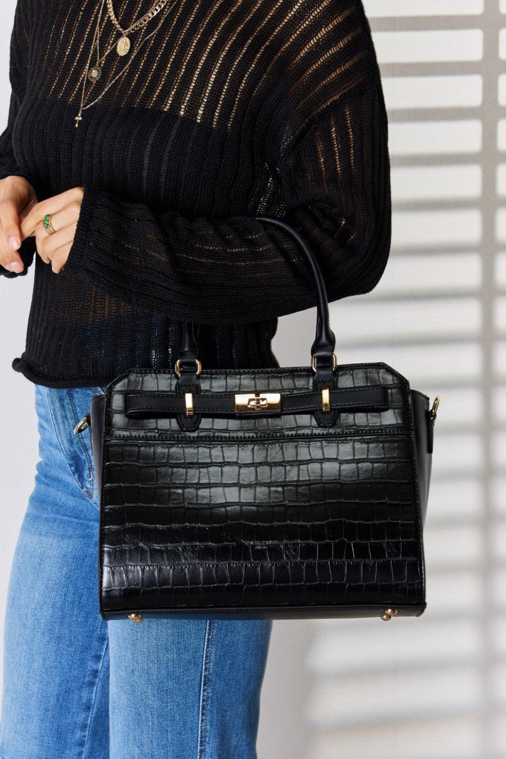 David Jones Texture PU Leather Handbag Carauana Store