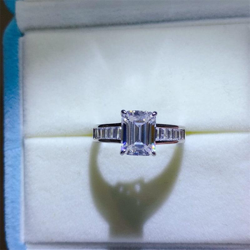 3 Carat Moissanite 925 Sterling Silver Ring Carauana Store