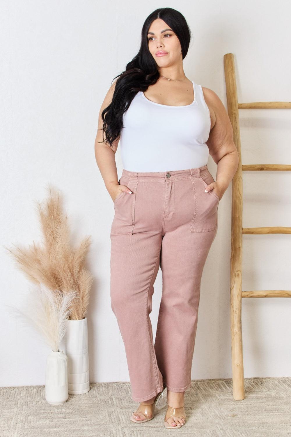 RISEN Full Size High Rise Ankle Flare Jeans Carauana Store