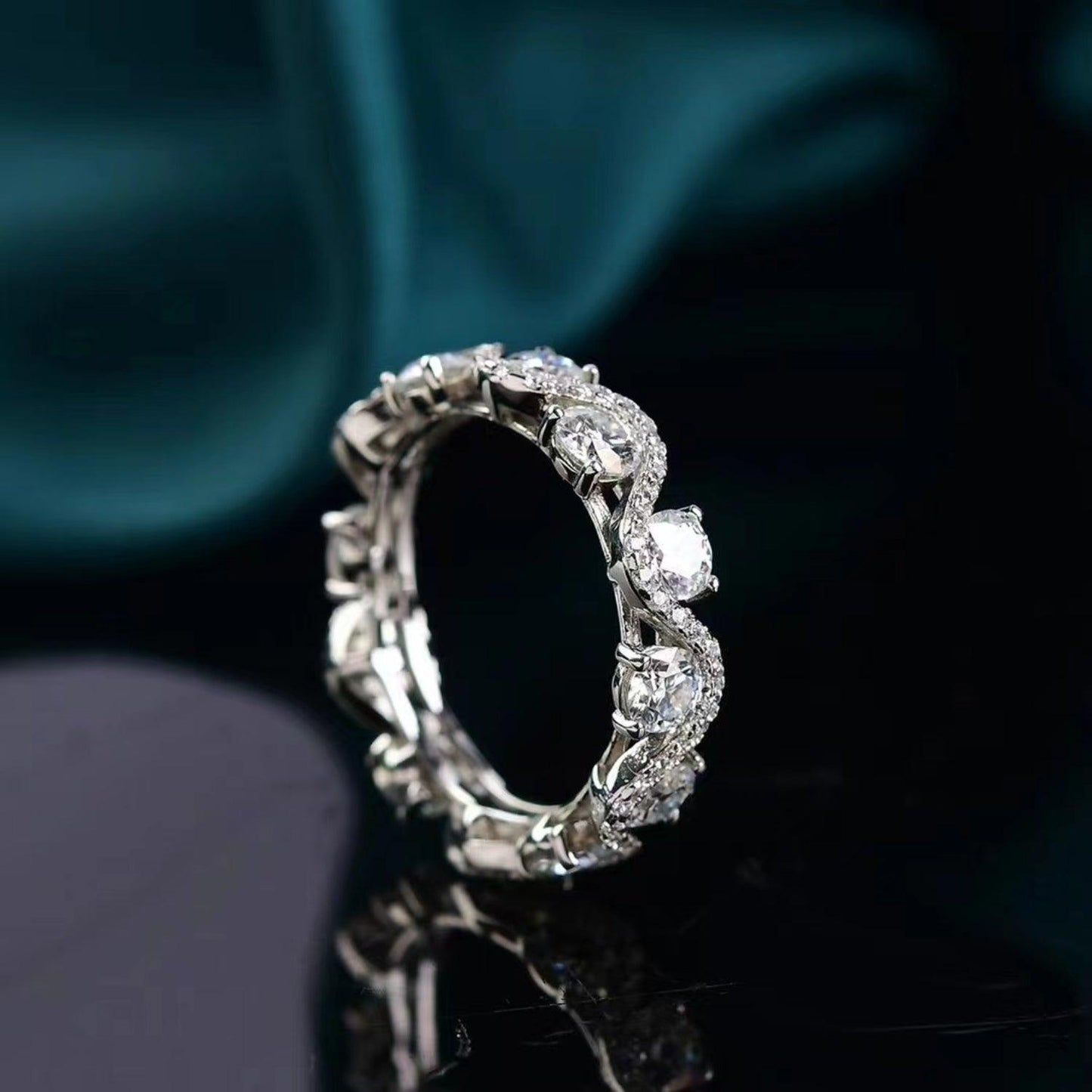 Moissanite 925 Sterling Silver Ring Carauana Store