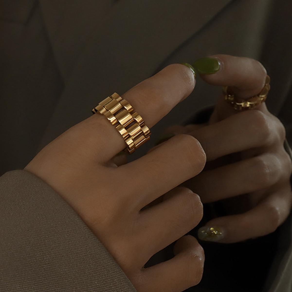 Plated Titanium Steel Ring Carauana Store