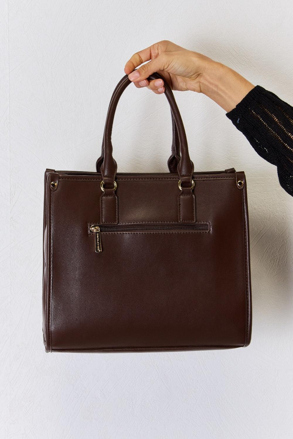 David Jones Argyle Pattern PU Leather Handbag Carauana Store