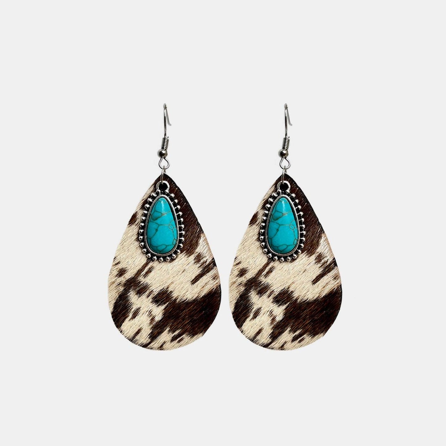 Artificial Turquoise Teardrop Earrings Carauana Store