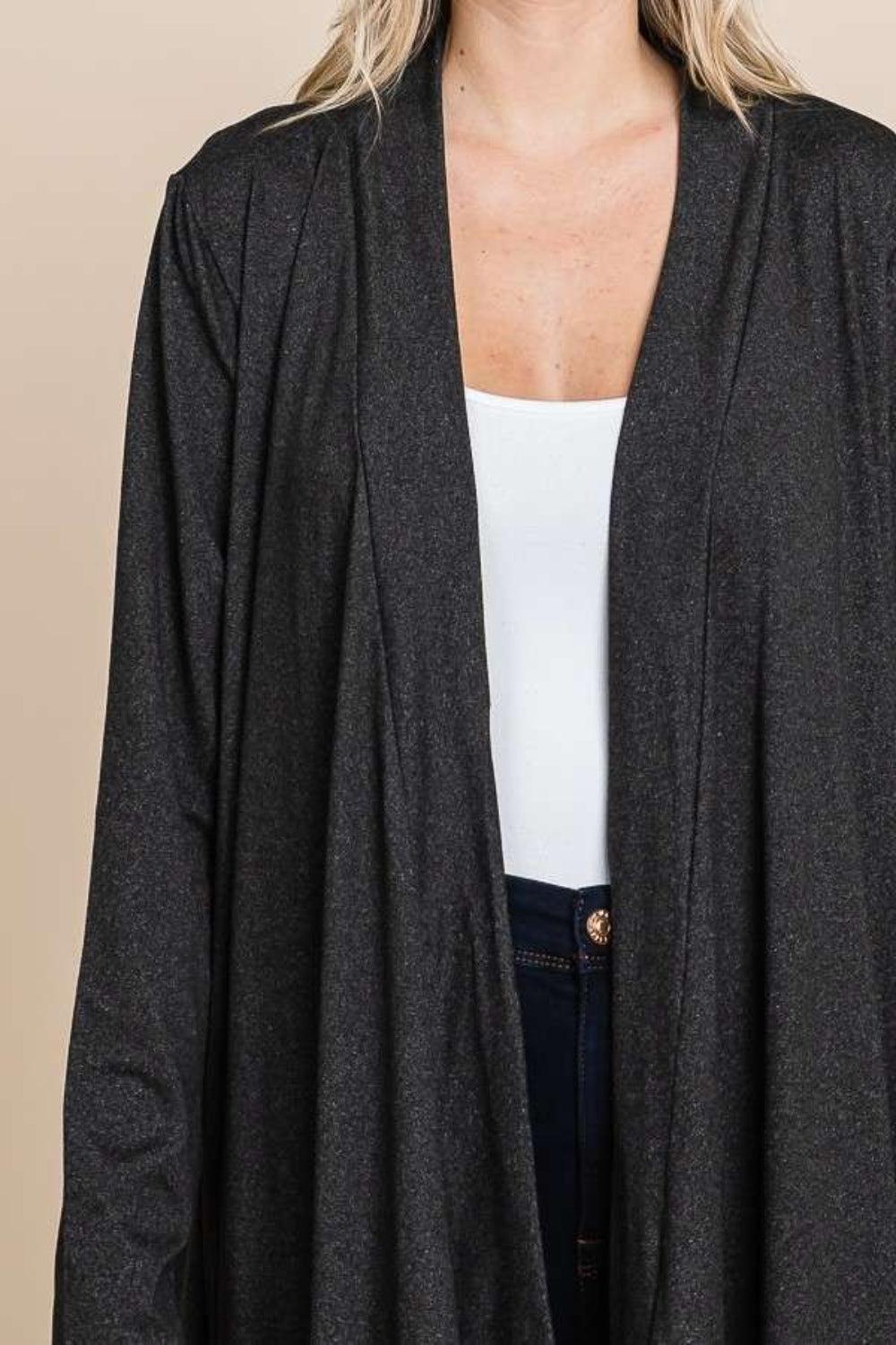 Culture Code Open Front Longline Cover Up with Pockets Carauana Store