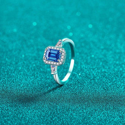 1 Carat Moissanite 925 Sterling Silver Ring Carauana Store