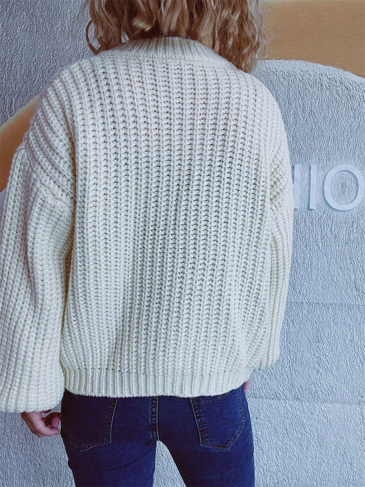 Button Up Long Sleeve Cardigan Carauana Store