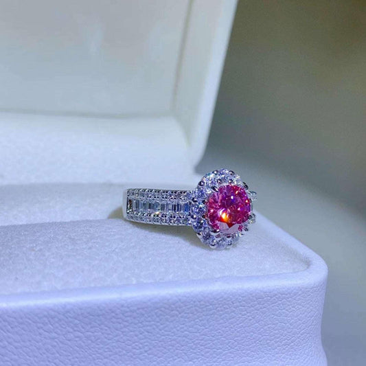 1 Carat Moissanite 925 Sterling Silver Ring Carauana Store
