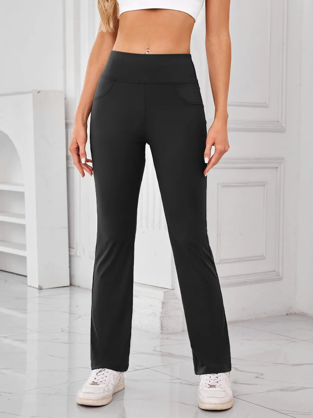 Lovelet High Waist Active Pants with Pockets Carauana Store