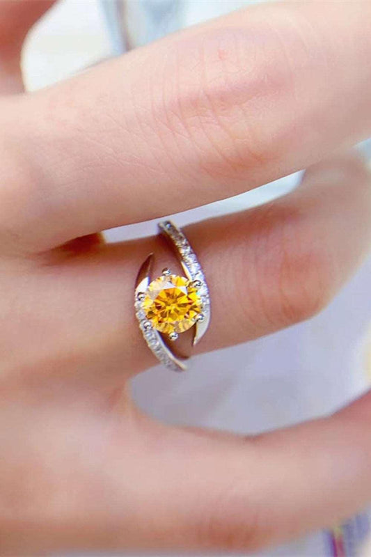 1 Carat Moissanite 925 Sterling Silver Ring Carauana Store