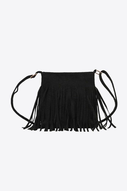 Adored PU Leather Crossbody Bag with Fringe Carauana Store