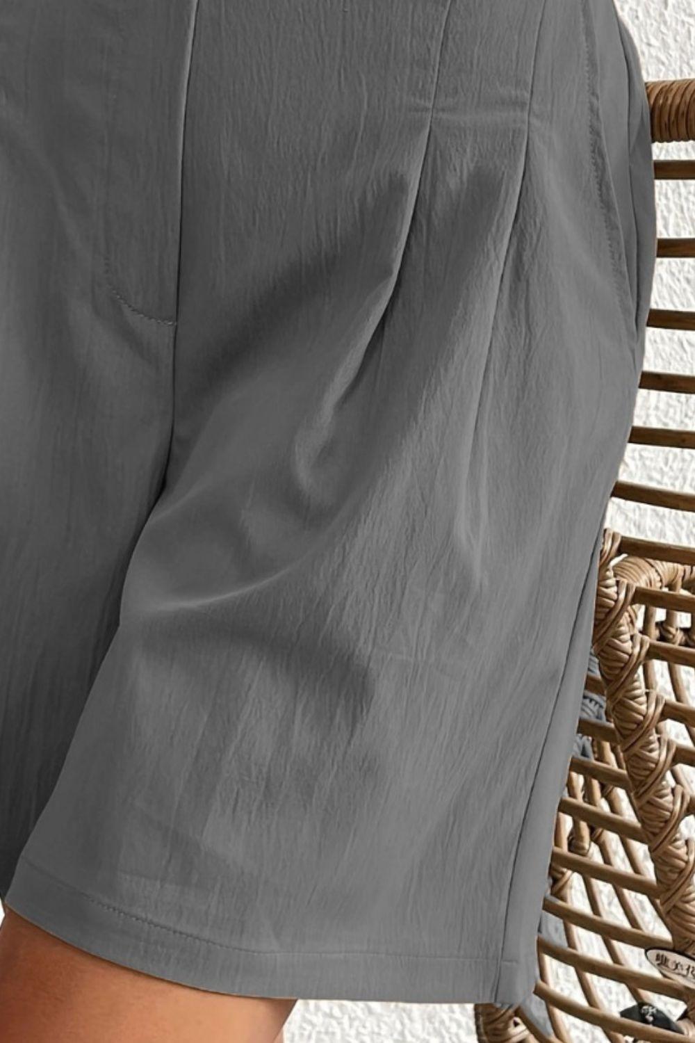High Waist Shorts with Pockets Carauana Store
