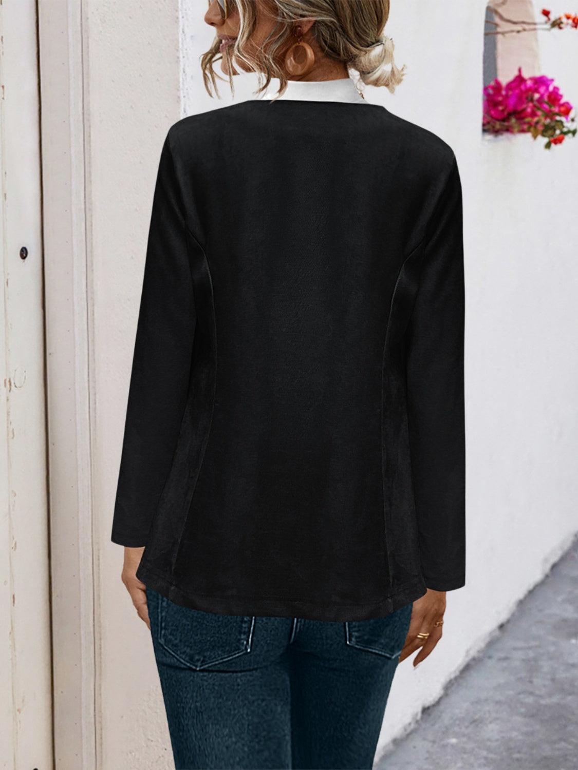 Open Front Long Sleeve Cardigan Carauana Store