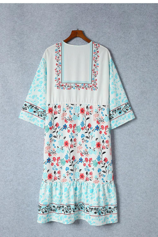 Printed Open Front Cover-Up Carauana Store