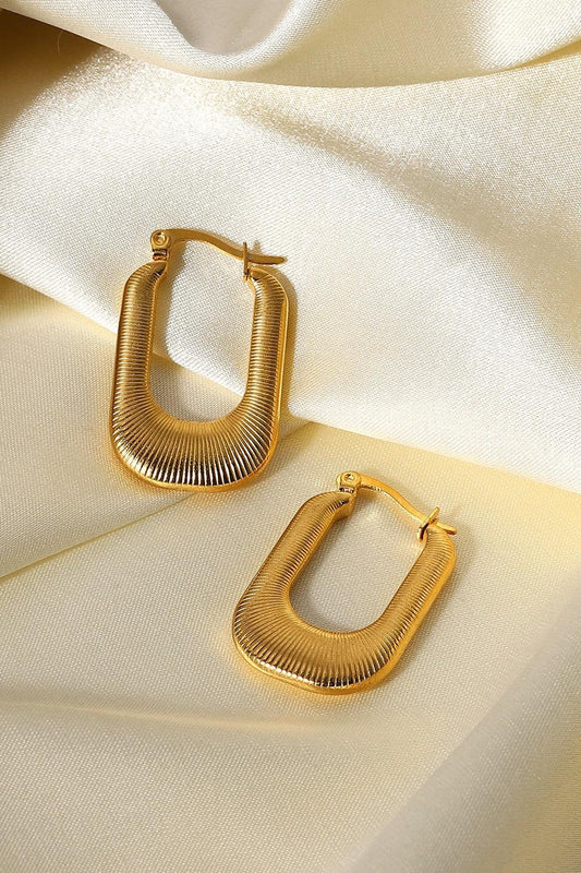 Good Luck Charm Screw-Thread U-Shaped Earrings Carauana Store