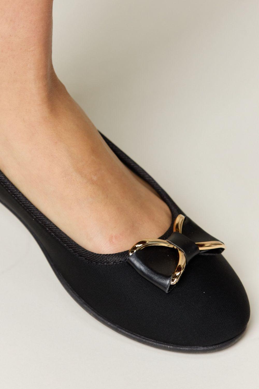 Forever Link Metal Buckle Flat Loafers Carauana Store