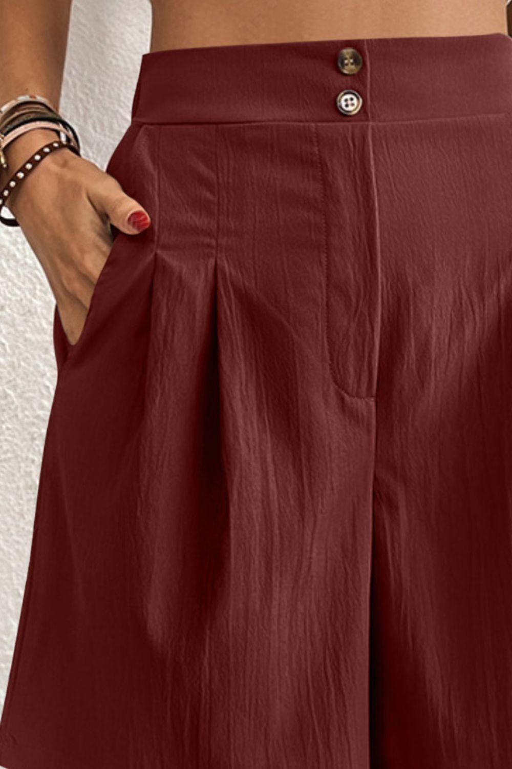 High Waist Shorts with Pockets Carauana Store
