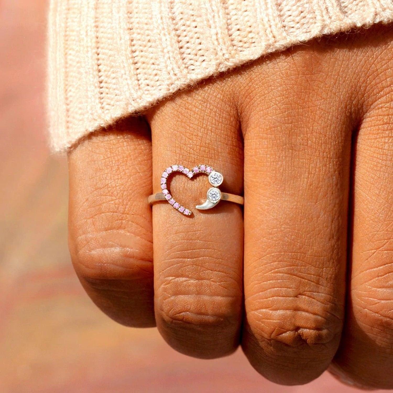 925 Sterling Silver Inlaid Zircon Ring Carauana Store