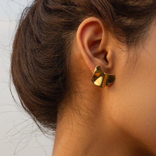 Irregular 18K Gold-Plated Earrings Carauana Store