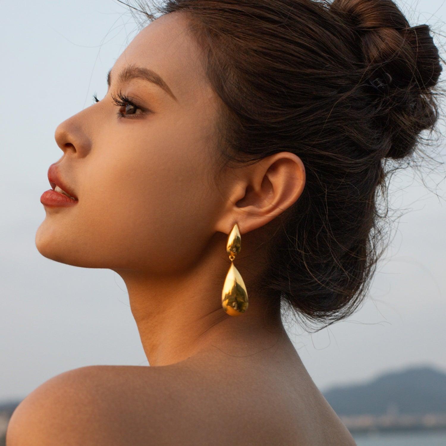 Stainless Steel Dangle Earrings Carauana Store