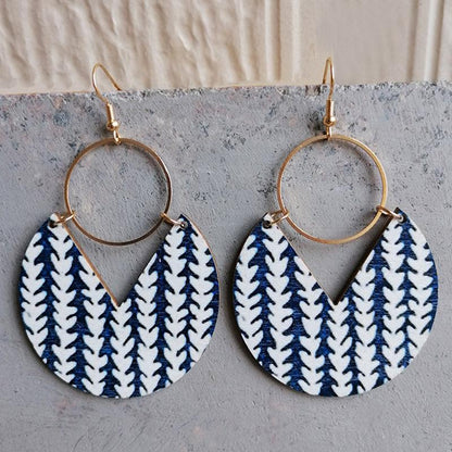 Ms.Pac-Man Shape Wooden Dangle Earrings Carauana Store