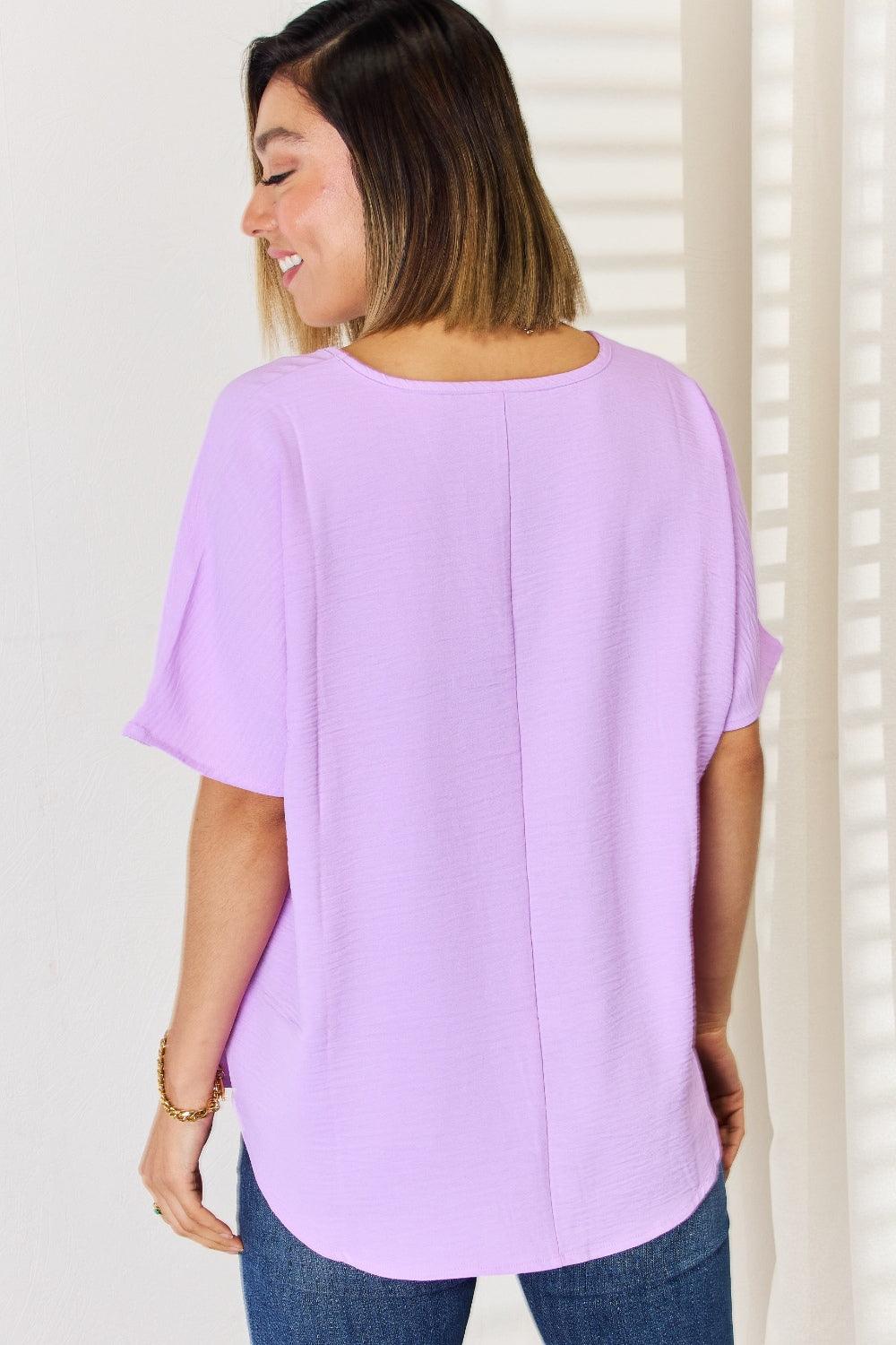 Zenana Texture Short Sleeve T-Shirt Carauana Store