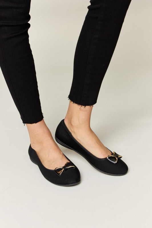 Forever Link Metal Buckle Flat Loafers Carauana Store