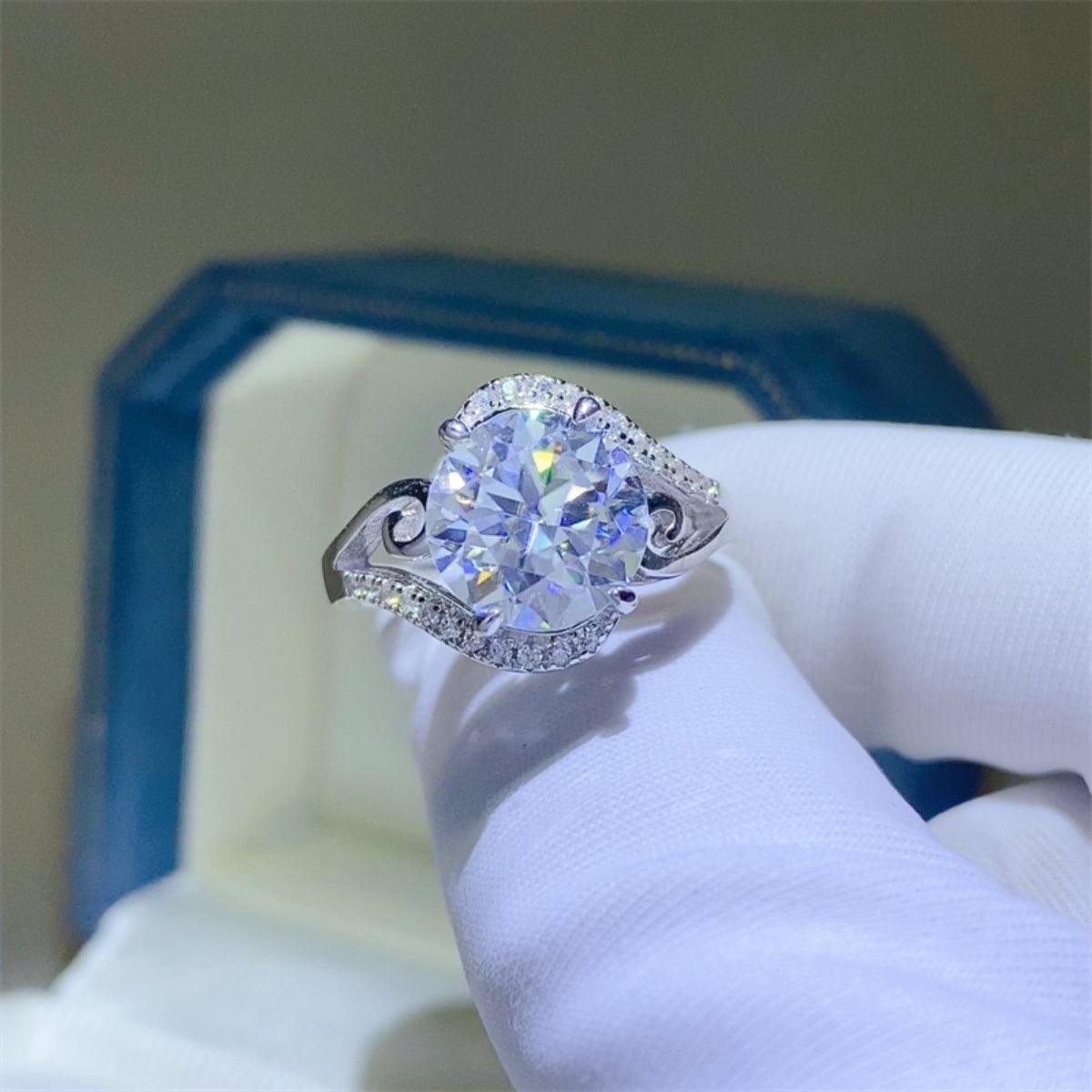 3 Carat Moissanite 925 Sterling Silver Ring Carauana Store