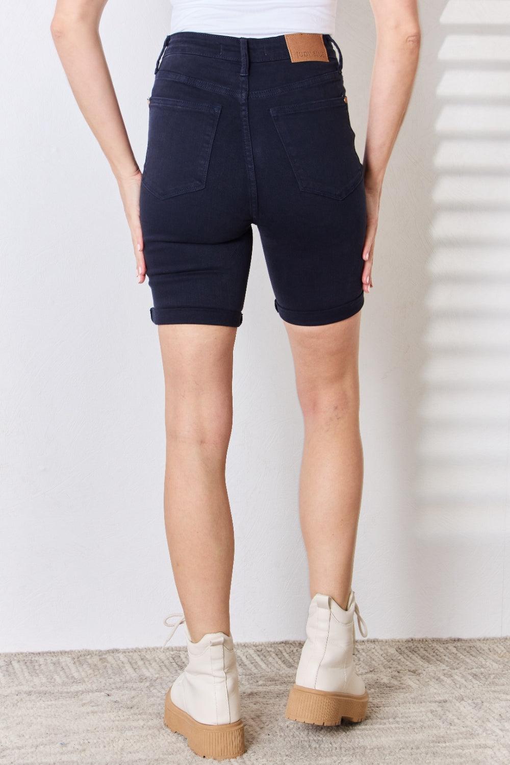 Judy Blue Full Size High Waist Tummy Control Bermuda Shorts Carauana Store