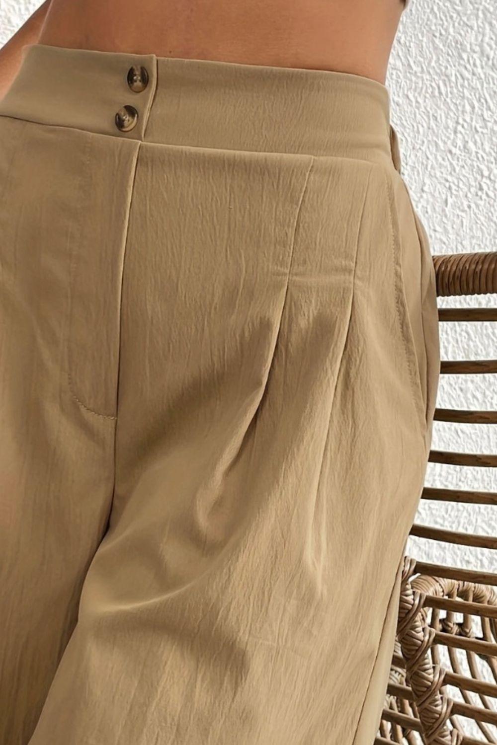 High Waist Shorts with Pockets Carauana Store