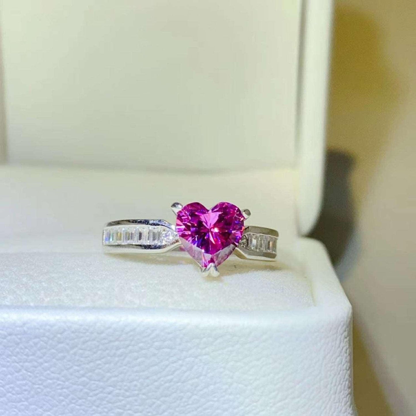 1 Carat Moissanite 925 Sterling Silver Ring Carauana Store