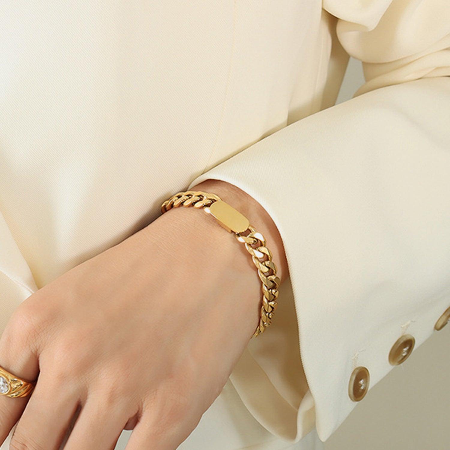 18K Gold-Plated Titanium Steel Bracelet Carauana Store