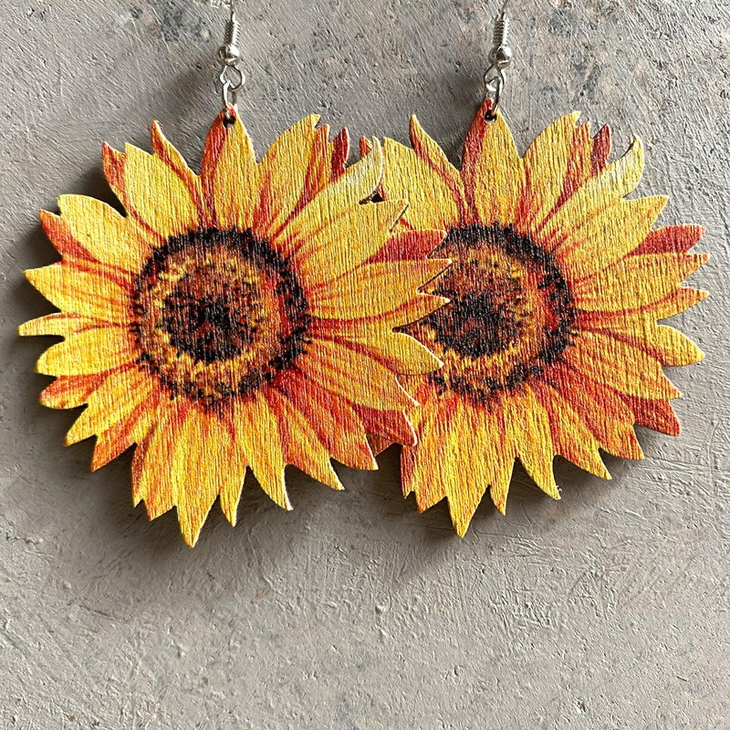 Iron Hook Wooden Earrings Carauana Store
