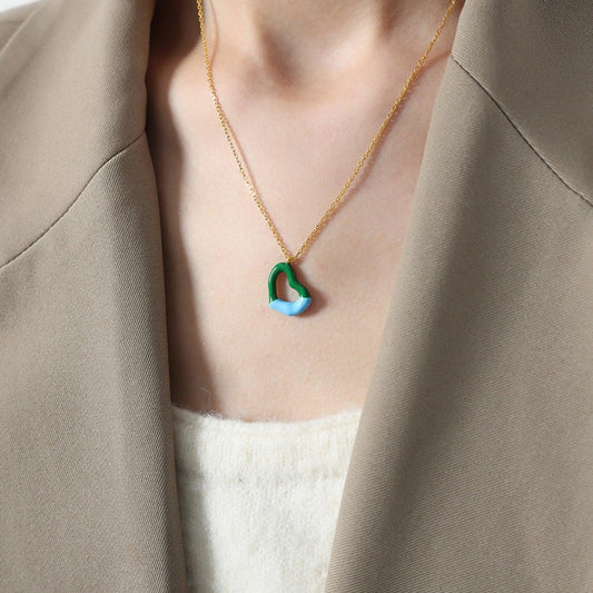 Heart Pendant Titanium Steel Necklace Carauana Store