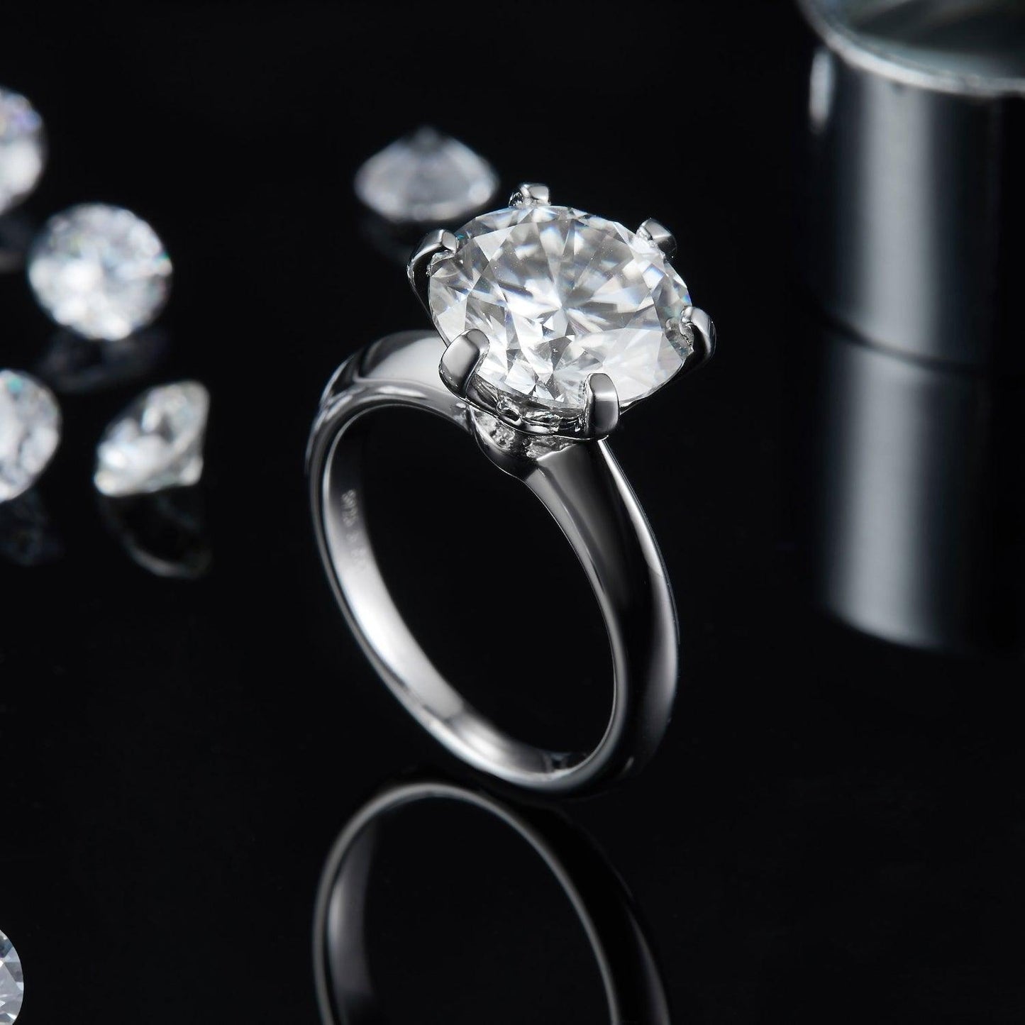 5 Carat Moissanite 925 Sterling Silver Ring Carauana Store