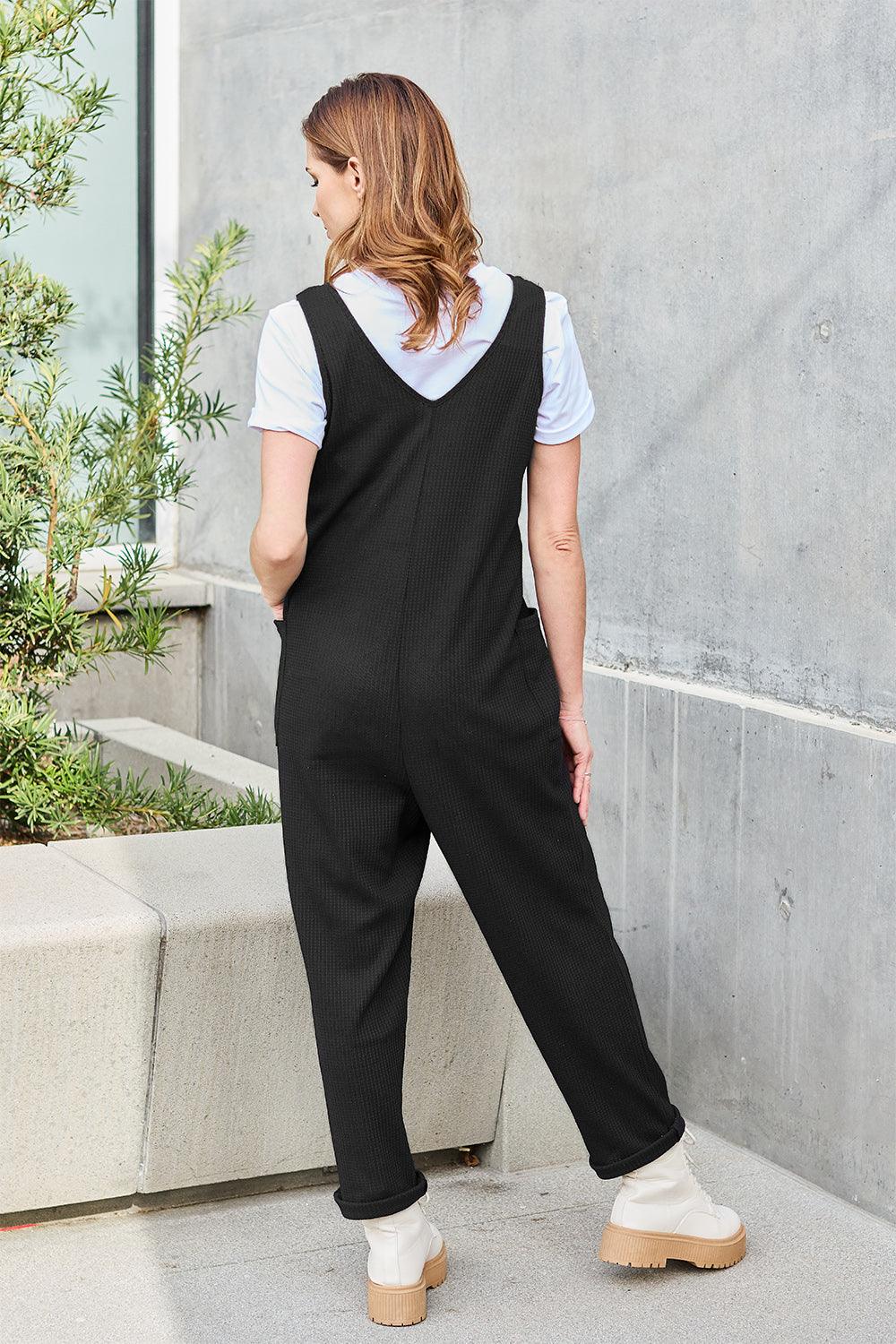 Double Take Full Size Sleeveless Straight Jumpsuit Carauana Store