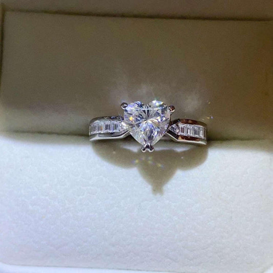 1 Carat Moissanite 925 Sterling Silver Ring Carauana Store
