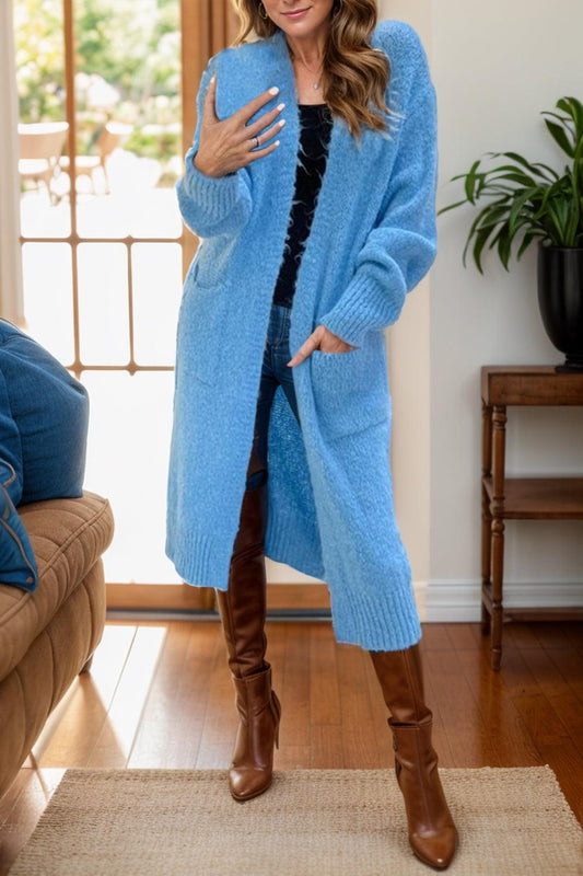 Peace Sign Long Sleeve Cardigan Carauana Store
