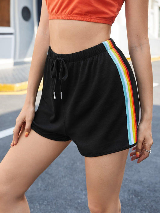 Side Stripe Drawstring Shorts Carauana Store
