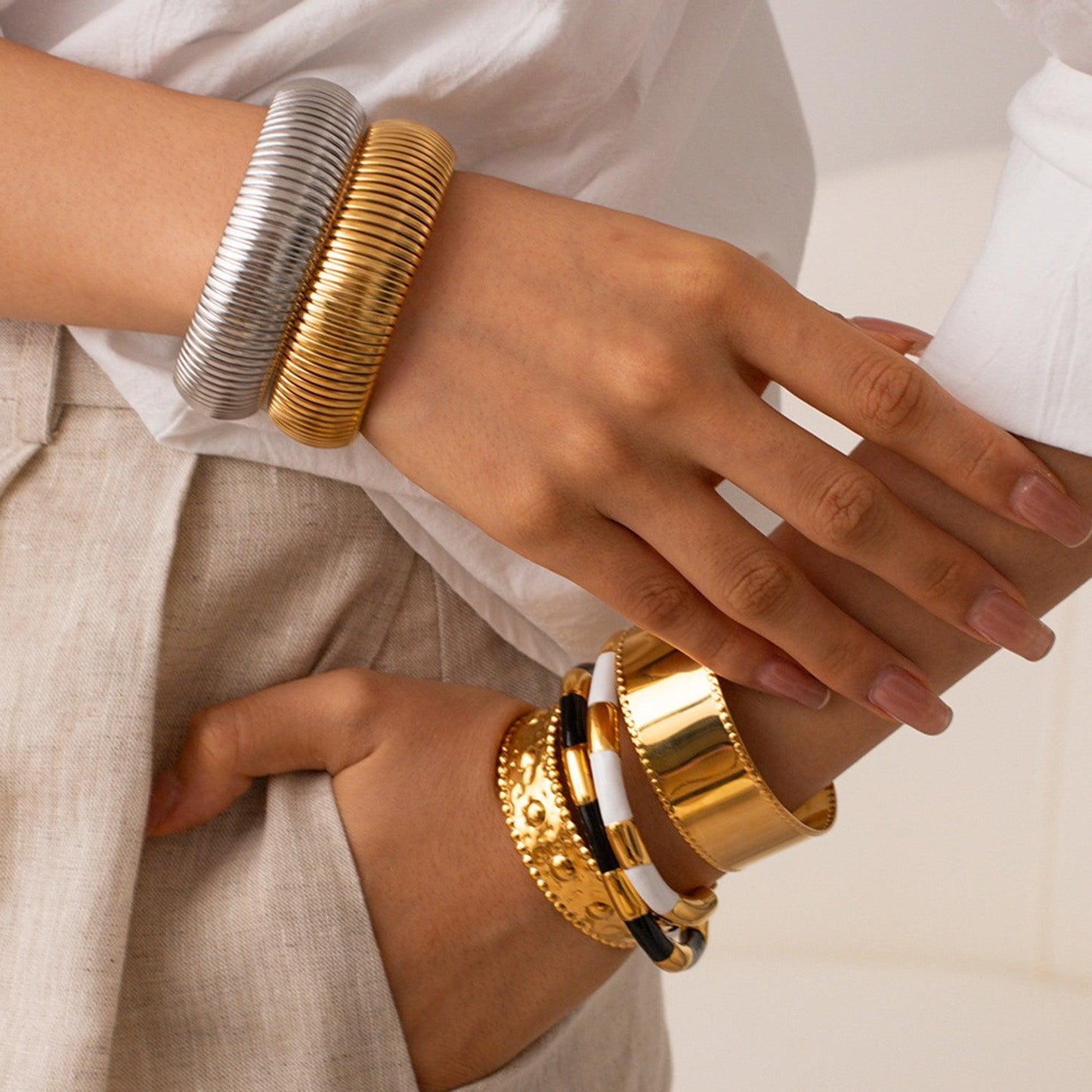 18K Gold-Plated Stainless Steel Bracelet Carauana Store
