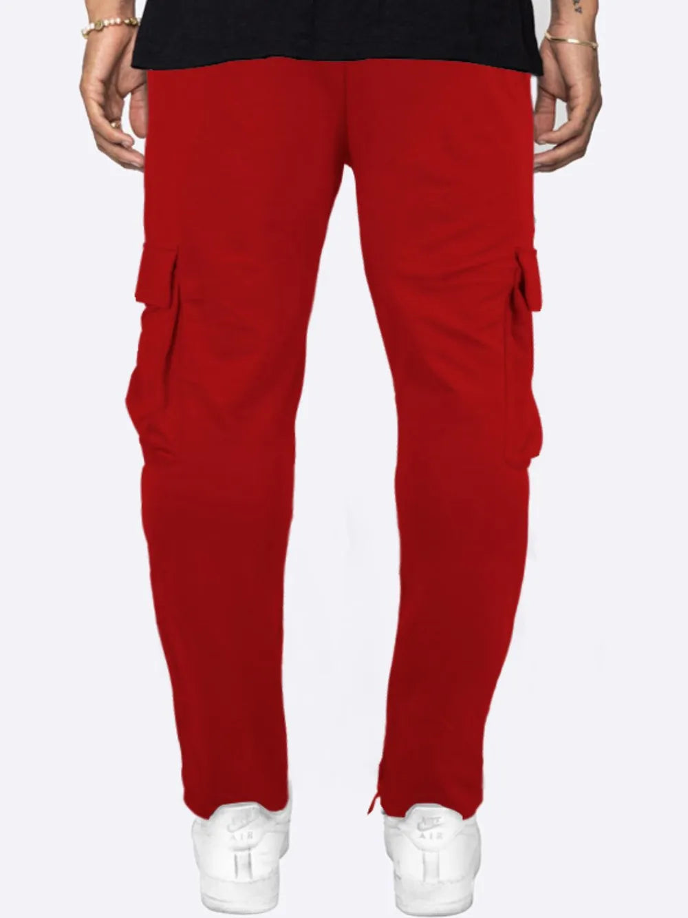 Men's Plus Size Solid Cargo Pants