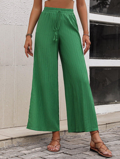 High Waist Slit Wide Leg Pants Carauana Store