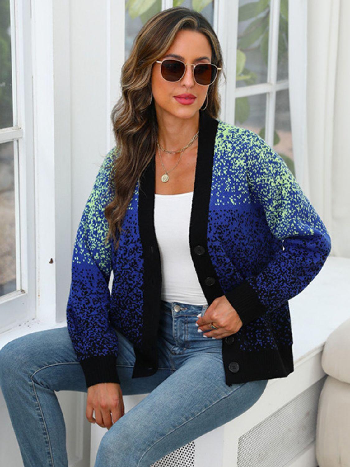 Button Up Long Sleeve Cardigan Carauana Store