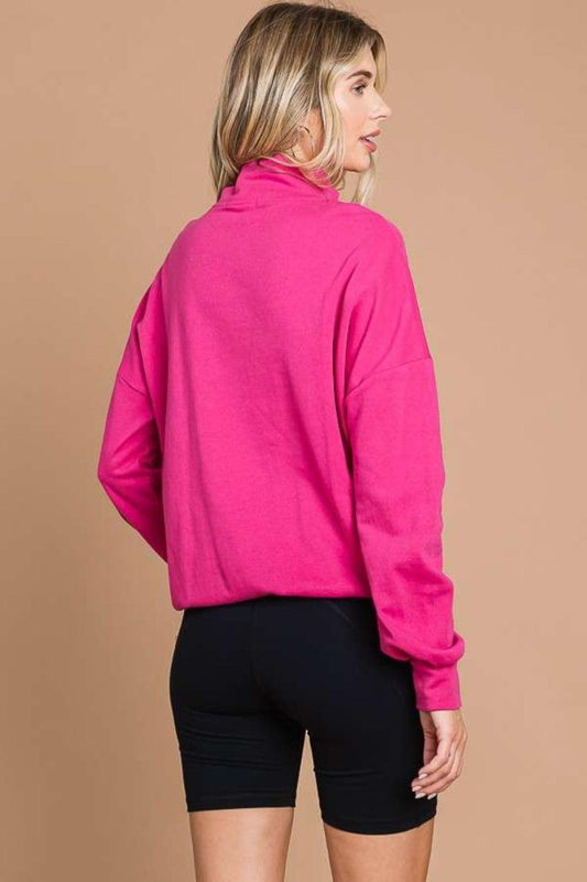 Culture Code Full Size Half Zip Long Sleeve Sweatshirt Carauana Store