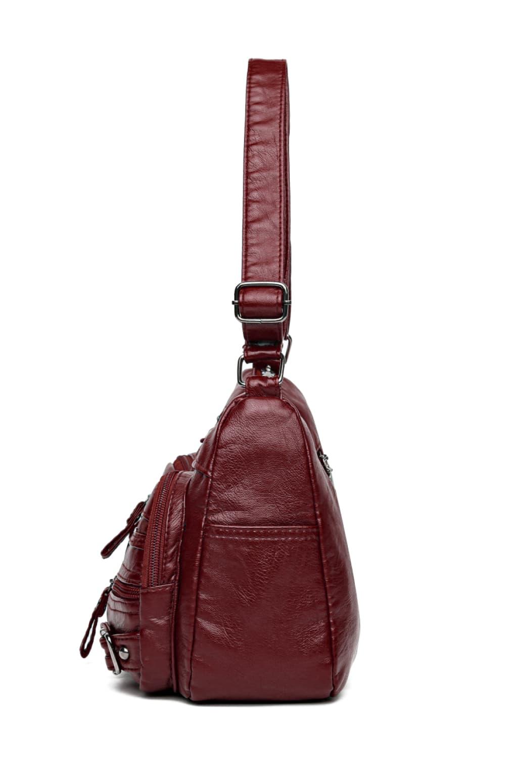 Multi-Pocket PU Leather Crossbody Bag Carauana Store
